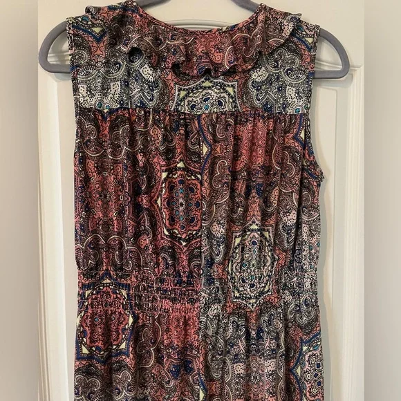 Nina Leonard Sleeveless Front Wrap Maxi Dress Women’s Size Large - Picture 7 of 16